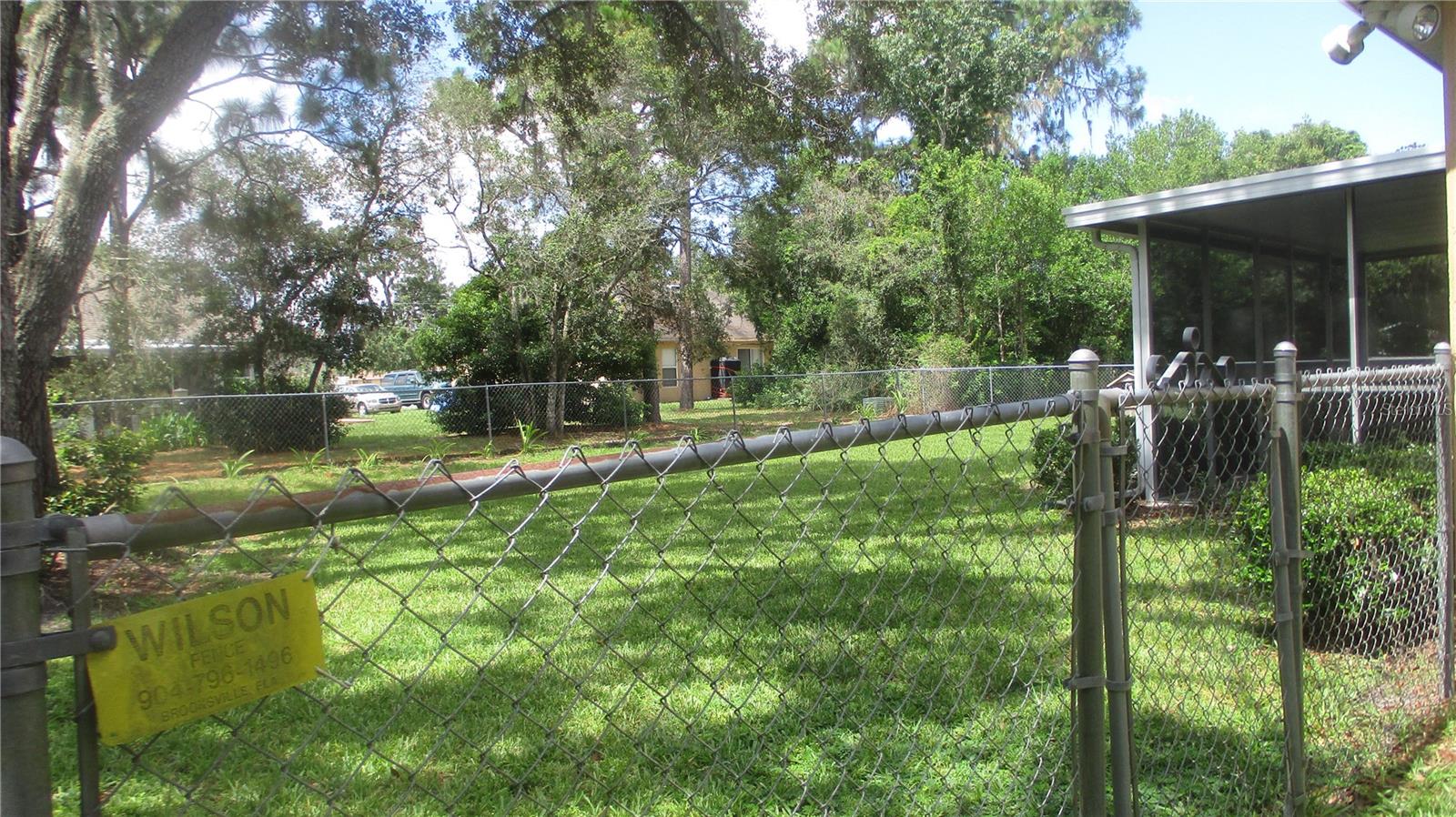 FENCED BACK YARD