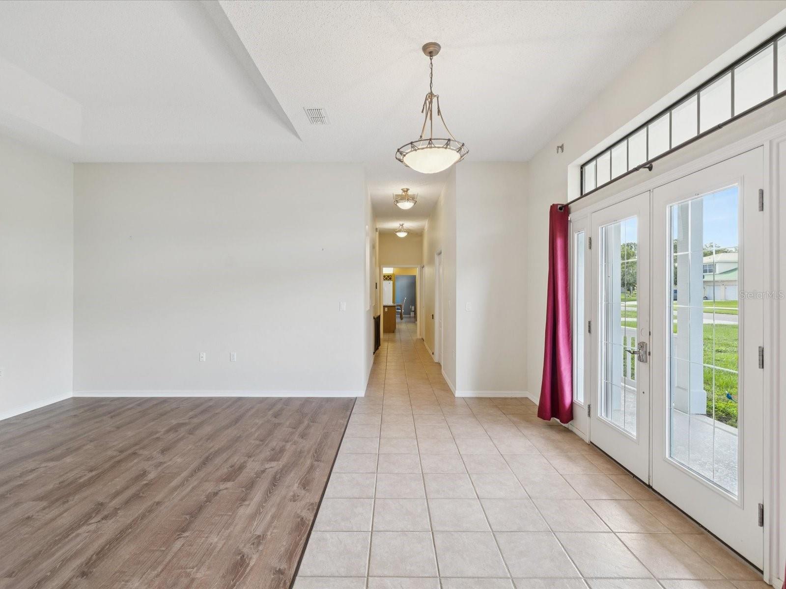 In law living room that connects to main house
