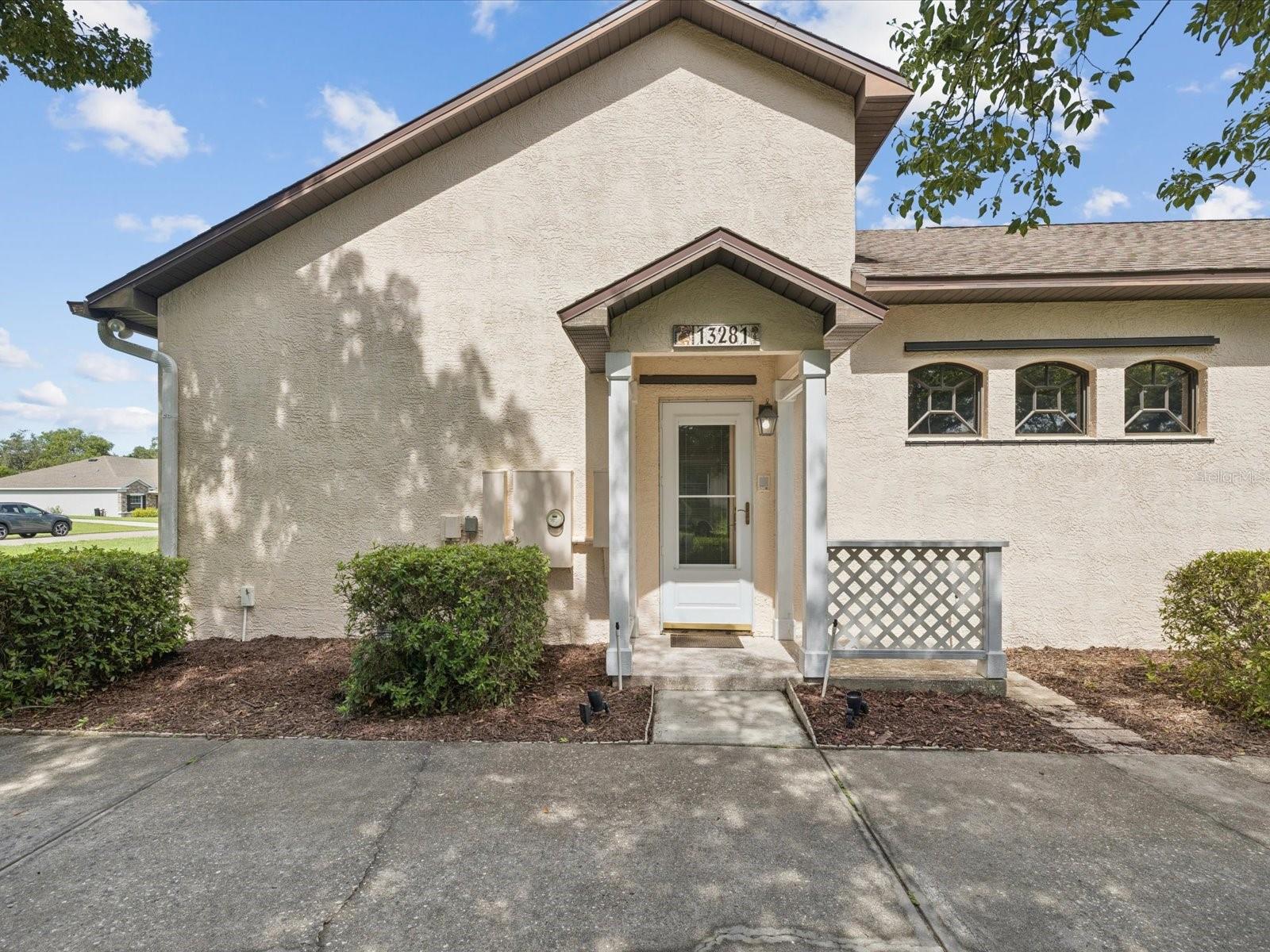 side entrance for main house