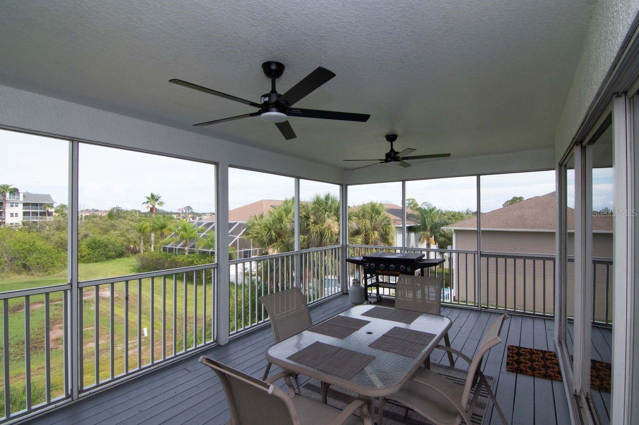 Upper level patio