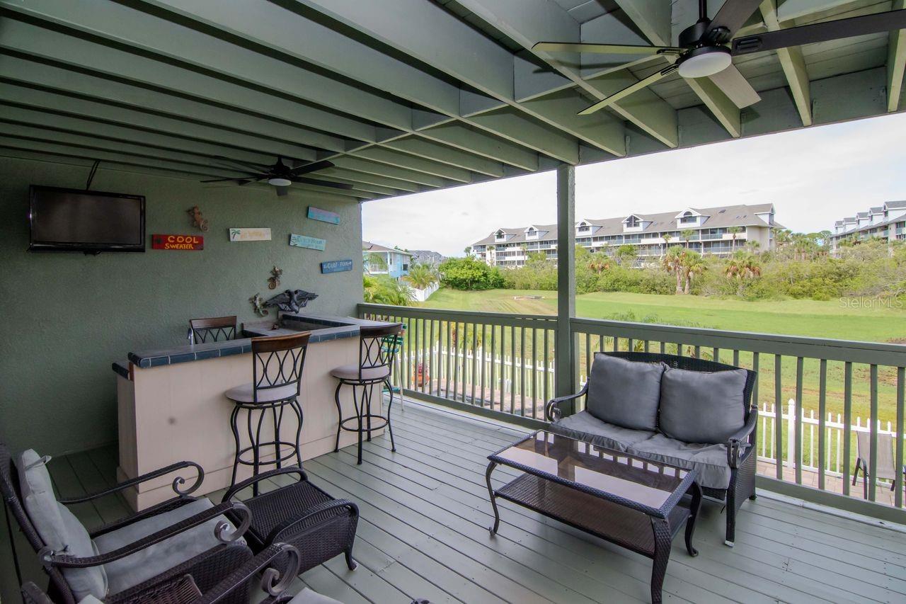 Lower level patio