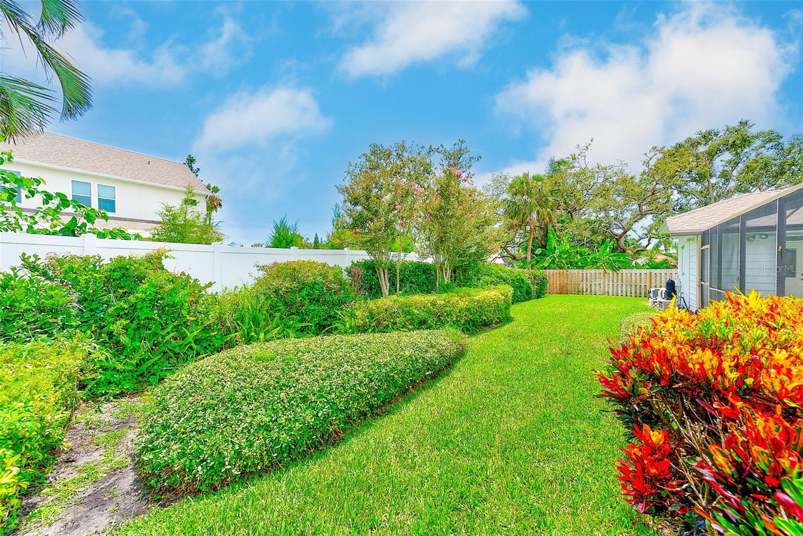 Beautifully landscaped yard