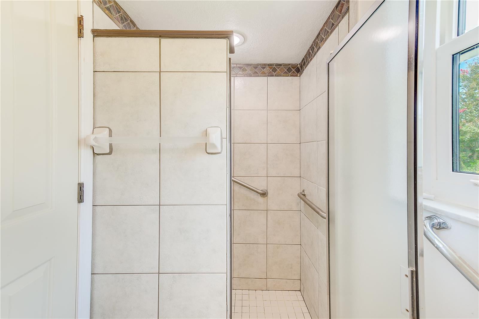 Shower and water closet