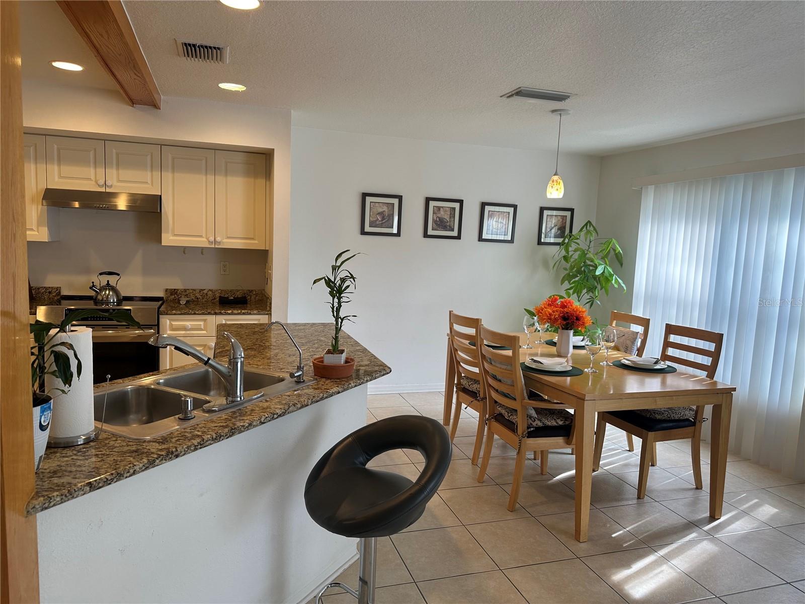 Kitchen and dining area