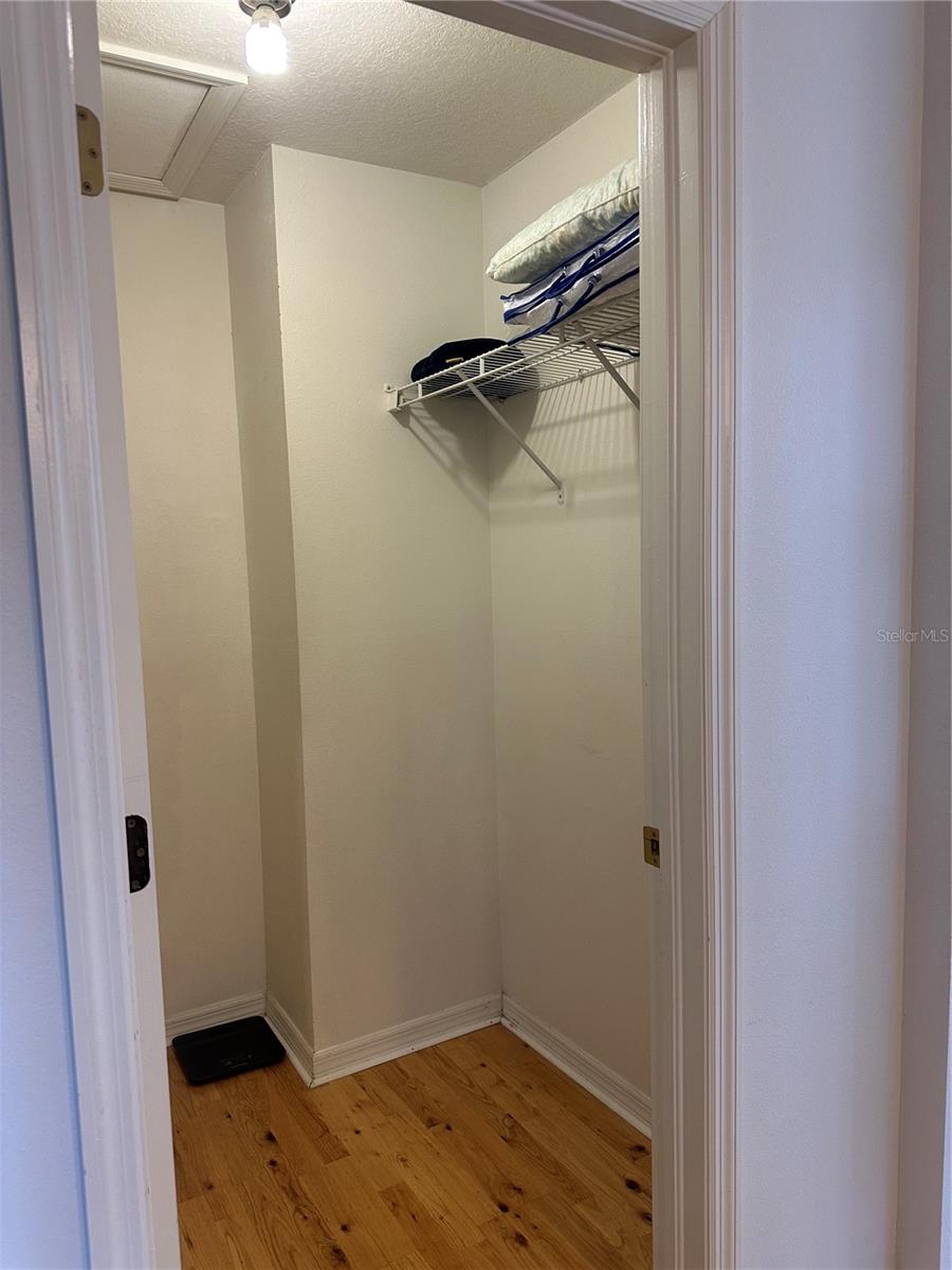 Master walk-in closet