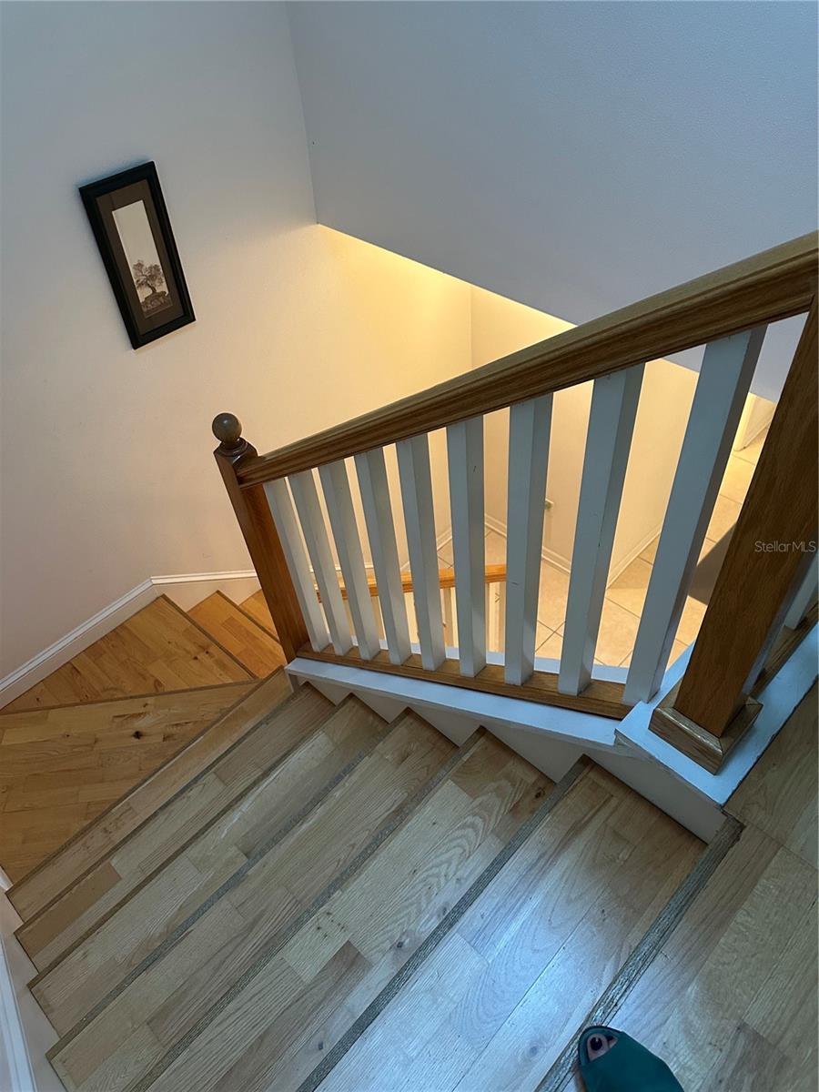 Stairs down from upstairs