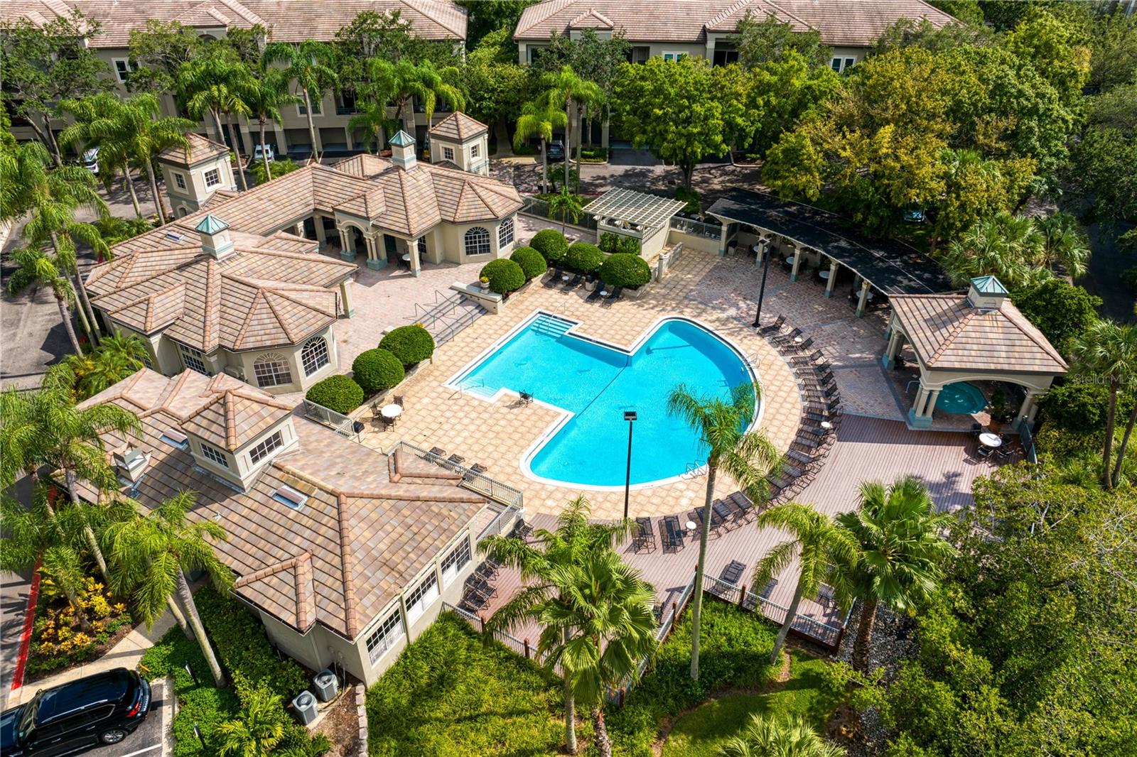 Take a dip — the refreshing community pool is just steps from your unit, with all amenities within easy reach.