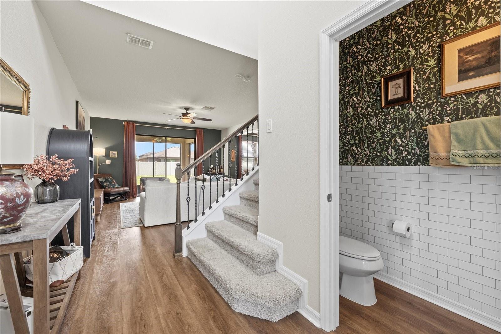 Foyer with Guest Bathroom