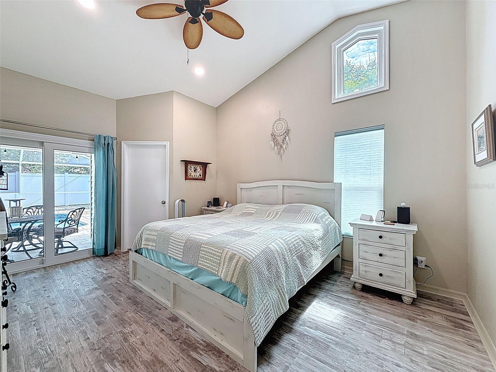 Master bedroom suite with private full bathroom and two WICs