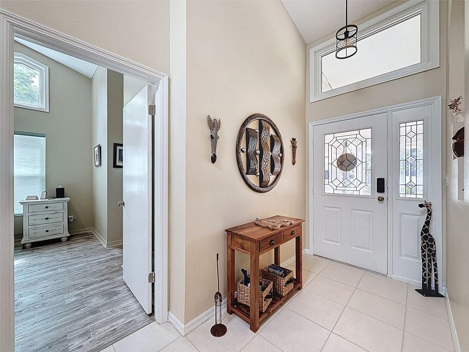 Leading to the master bedroom suite.