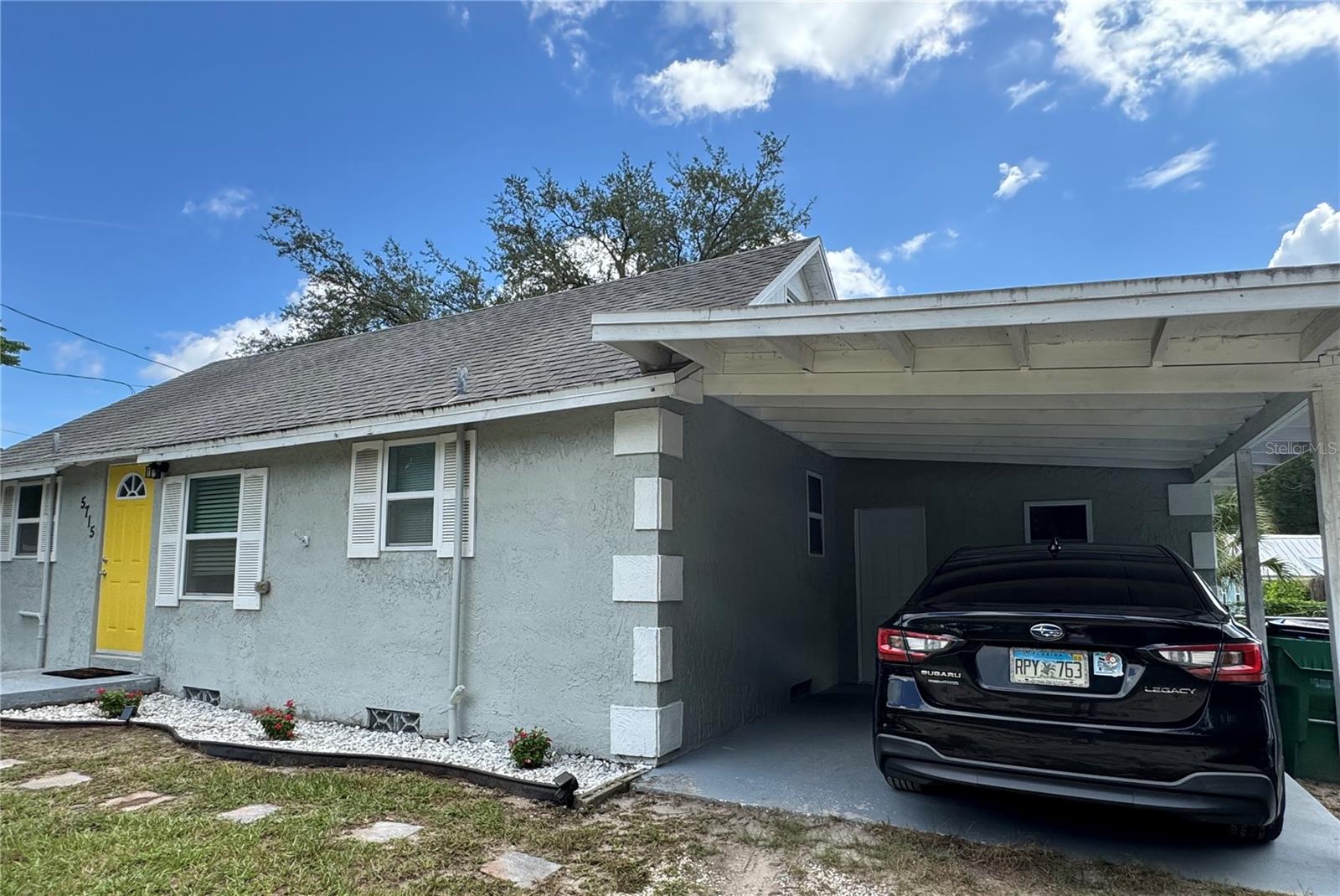 Carport and Laundry area