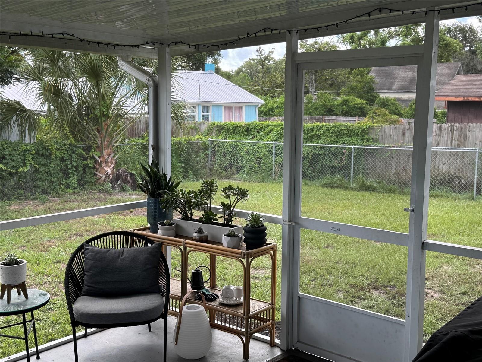 Fenced Backyard