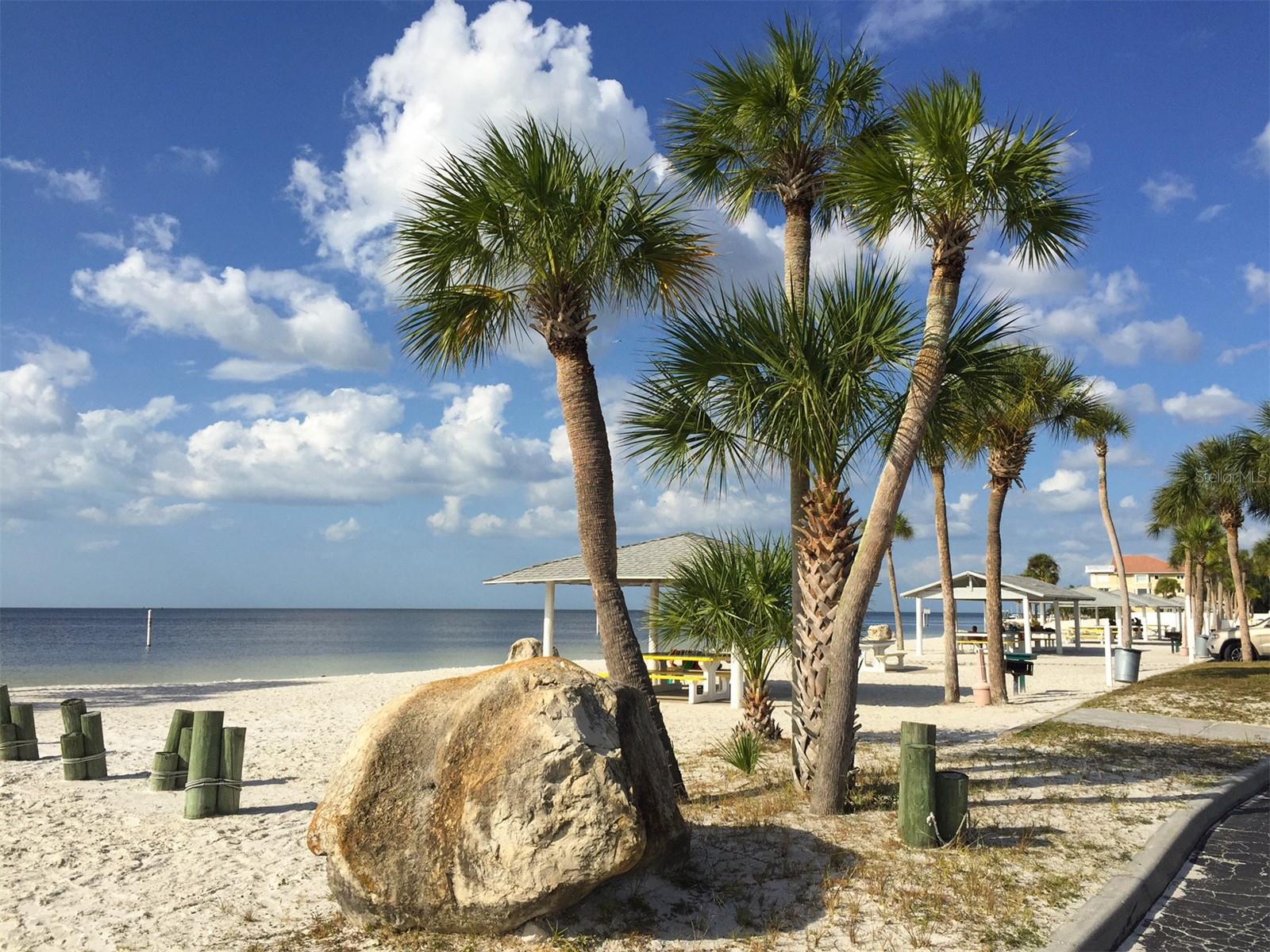 Private beach for residents only.
