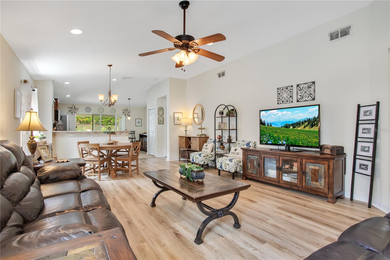 Living Room and Dining Room