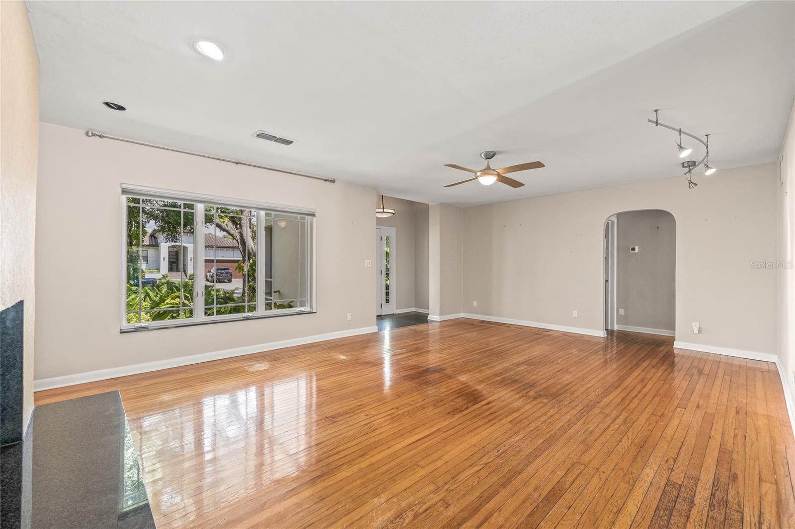 Amazing light and gleaming hardwood floors.