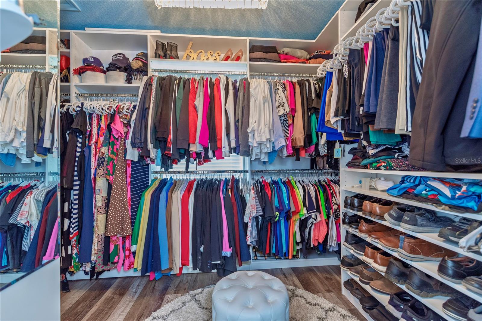Primary bedroom closet.