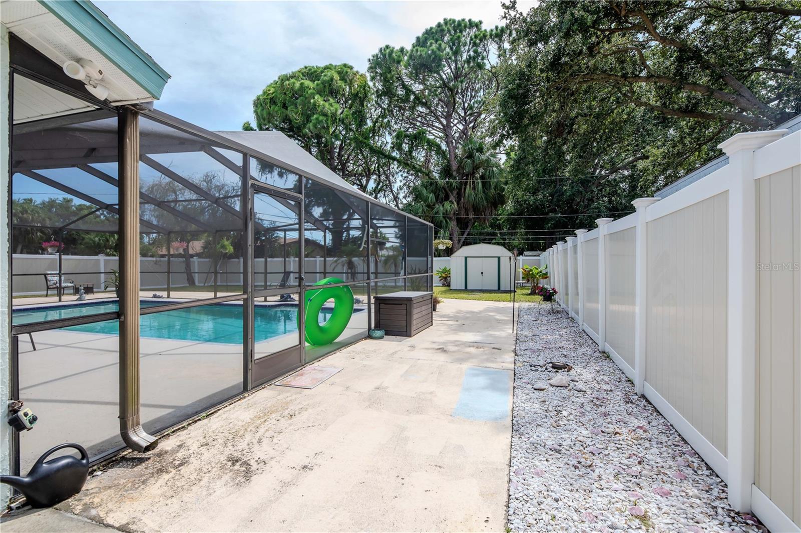 Paved Walkway around pool