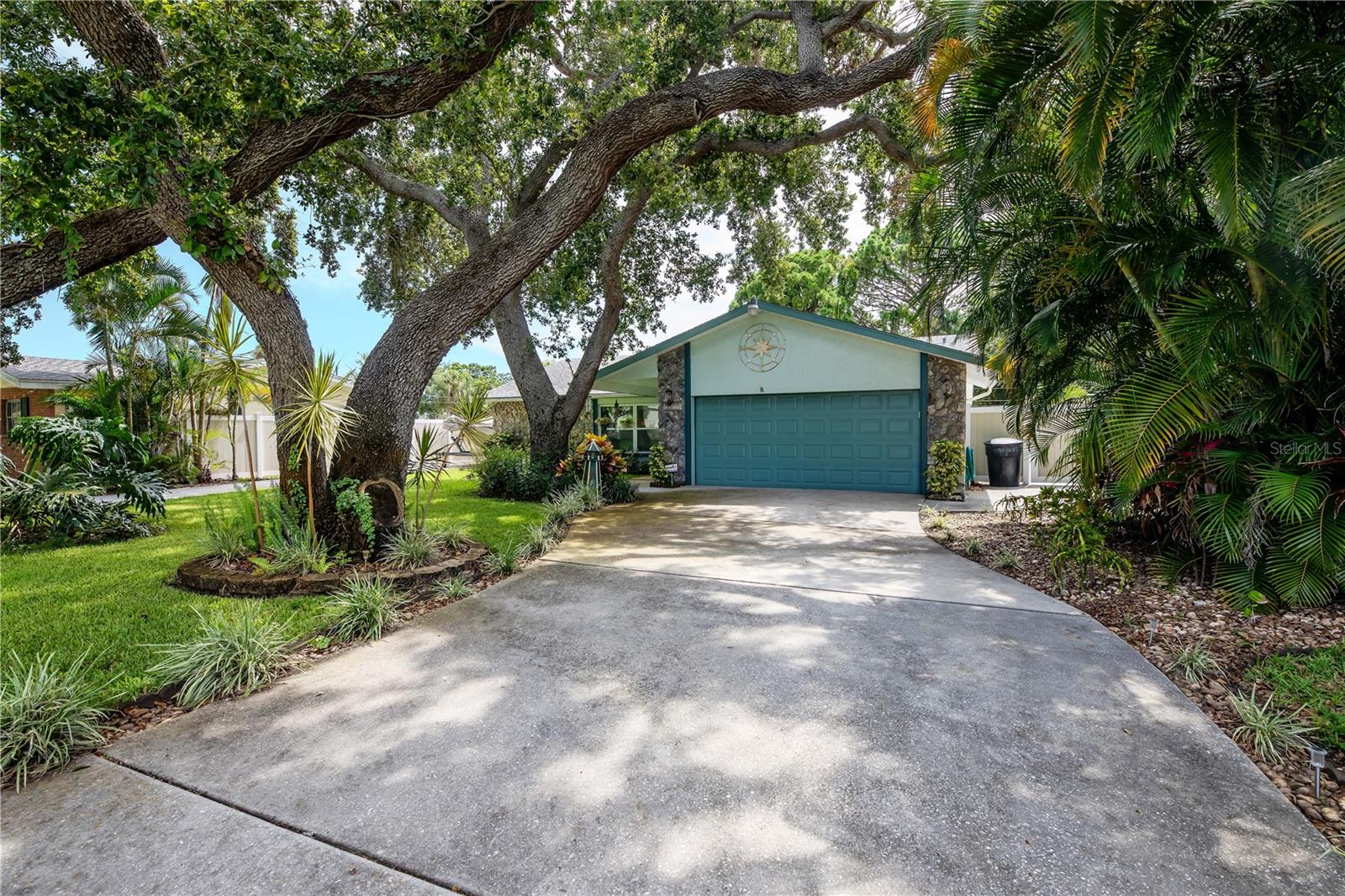Double long driveway