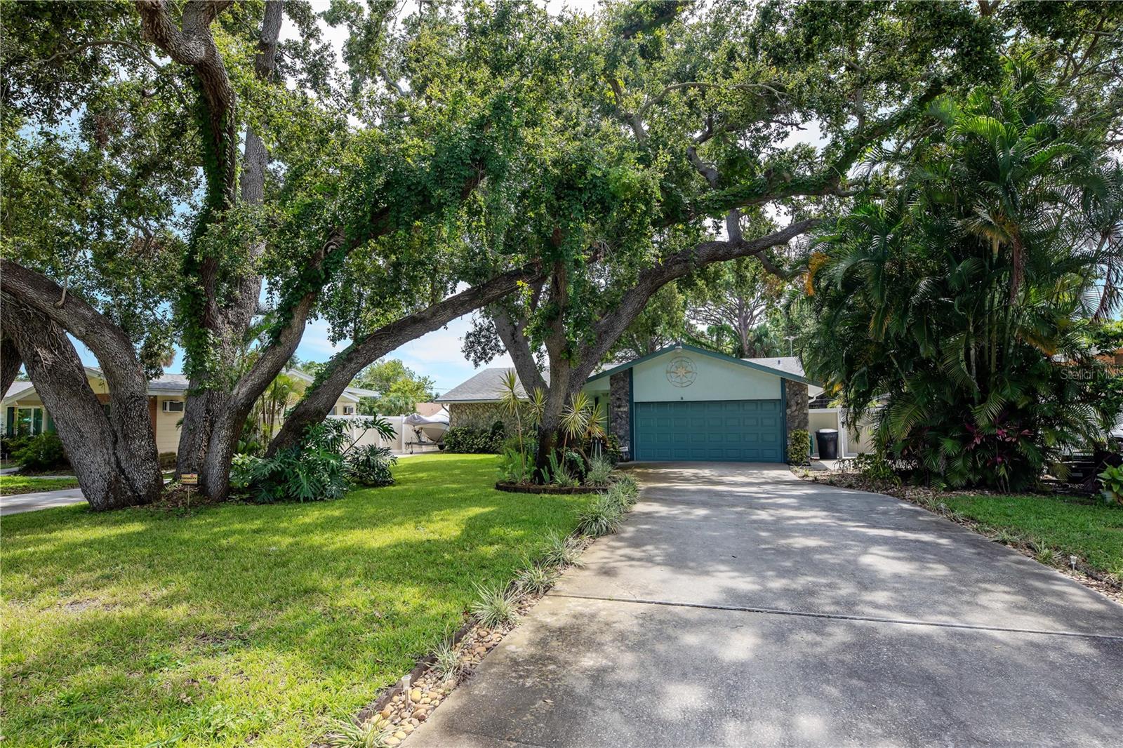 Double long driveway