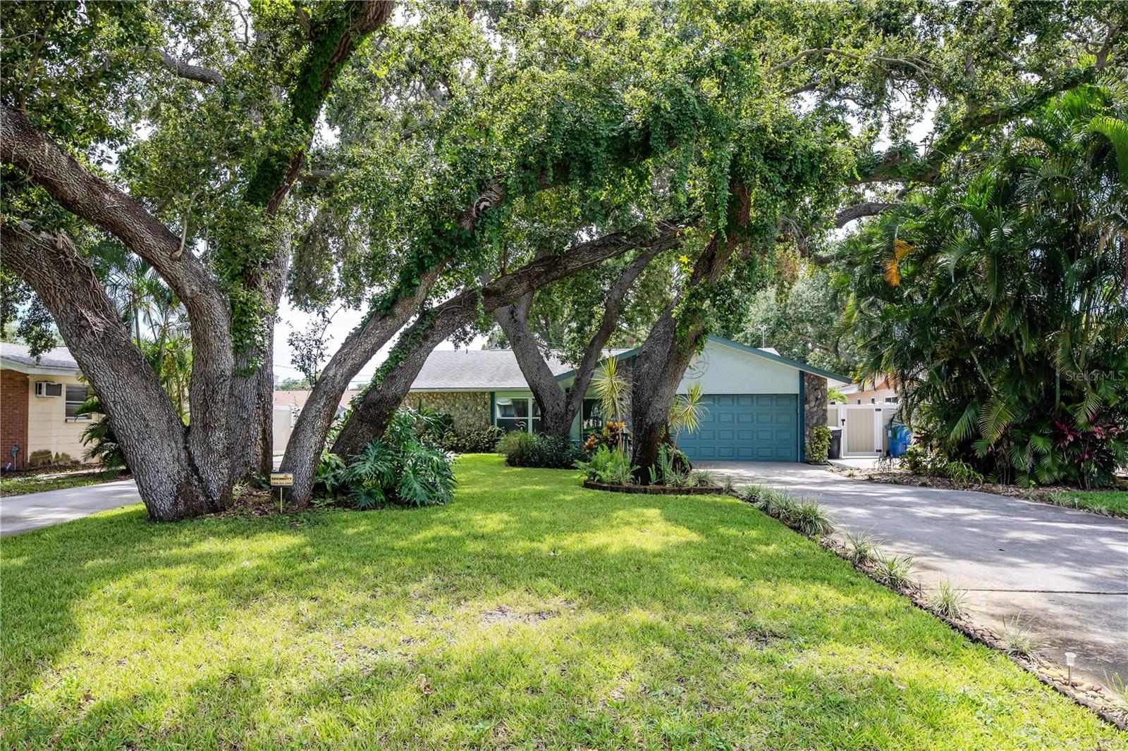 Double long driveway