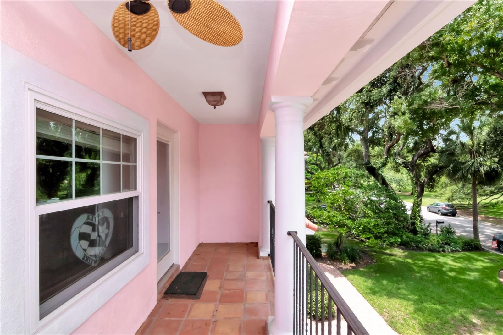 Balcony off 4th bedrooms overlooks Waverly Park.
