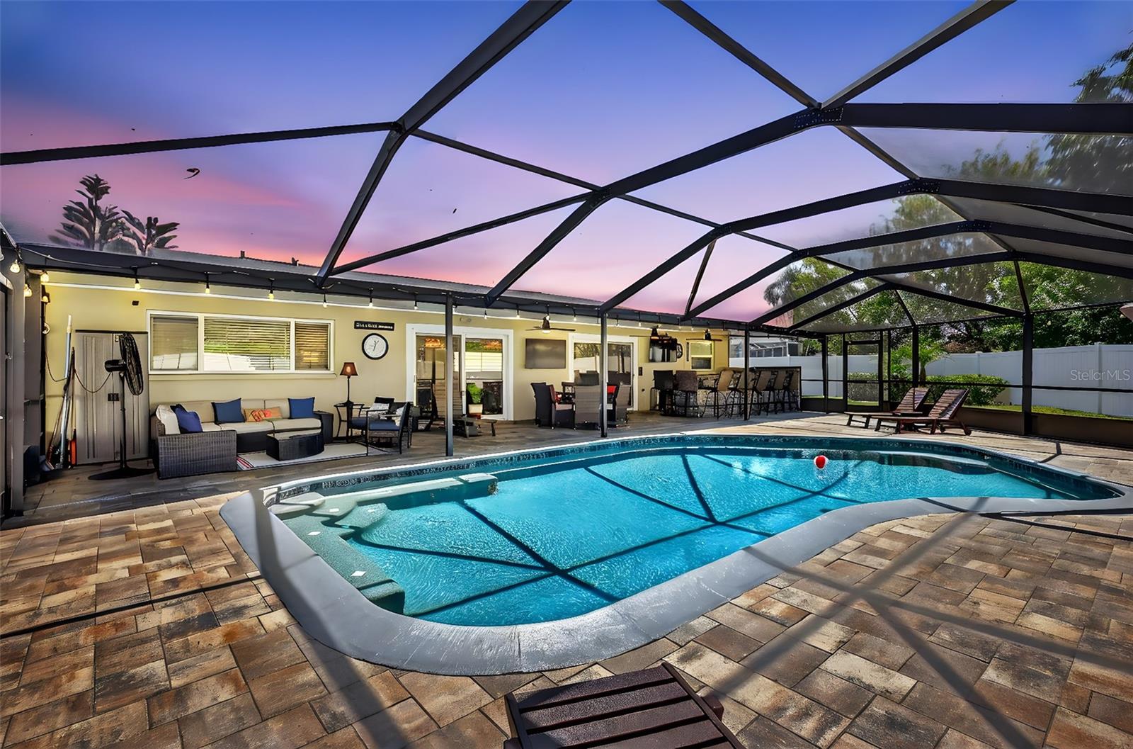 Southwest exposure from your pool and lanai.