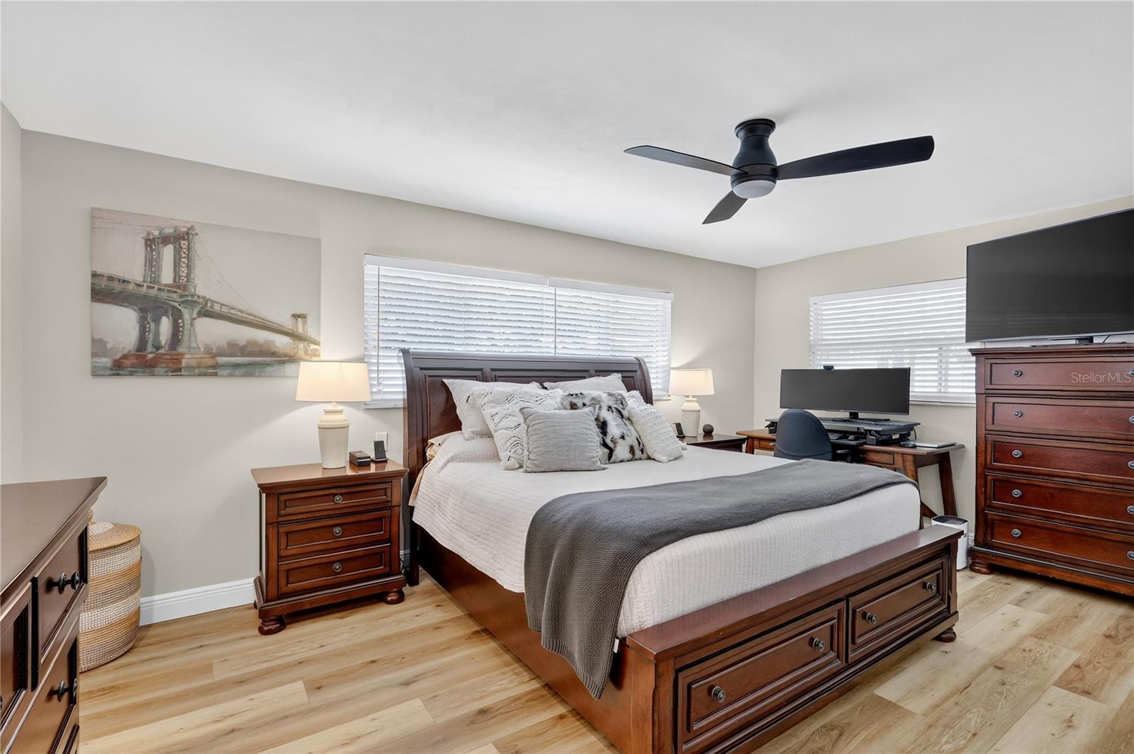 Master bedroom split from other 3 bedrooms