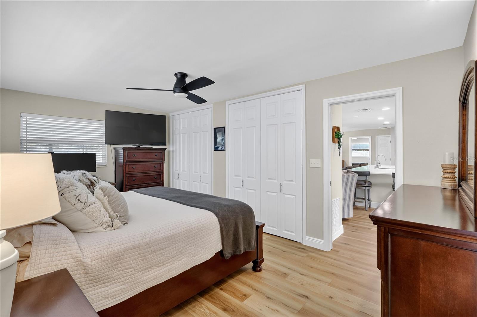 Double built-in closets