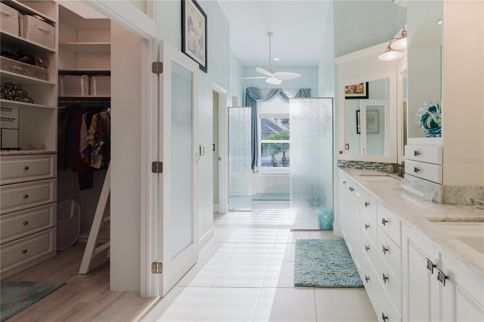 primaary bathroom and closet