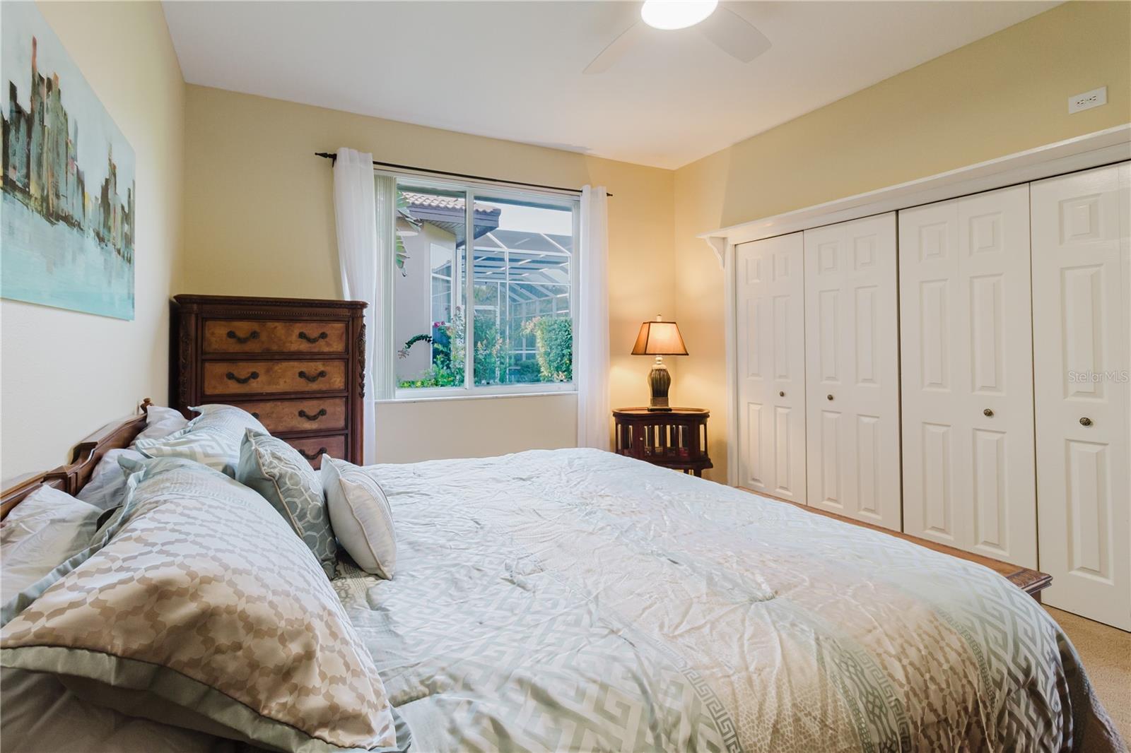 Bedroom 2 with double closets