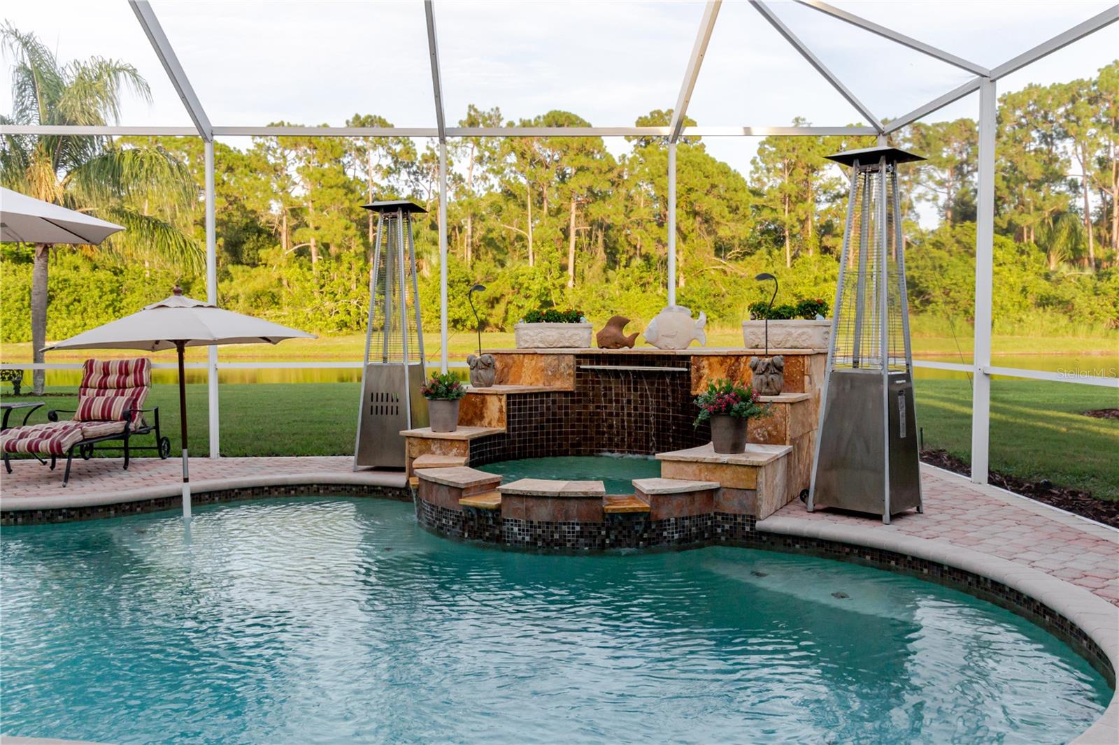 solar heated pool