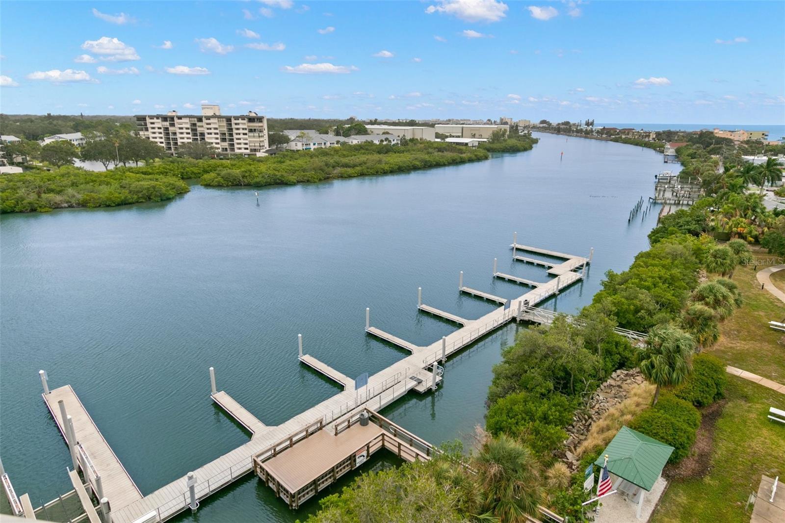 View of the Dock and Marina from Private Balcony