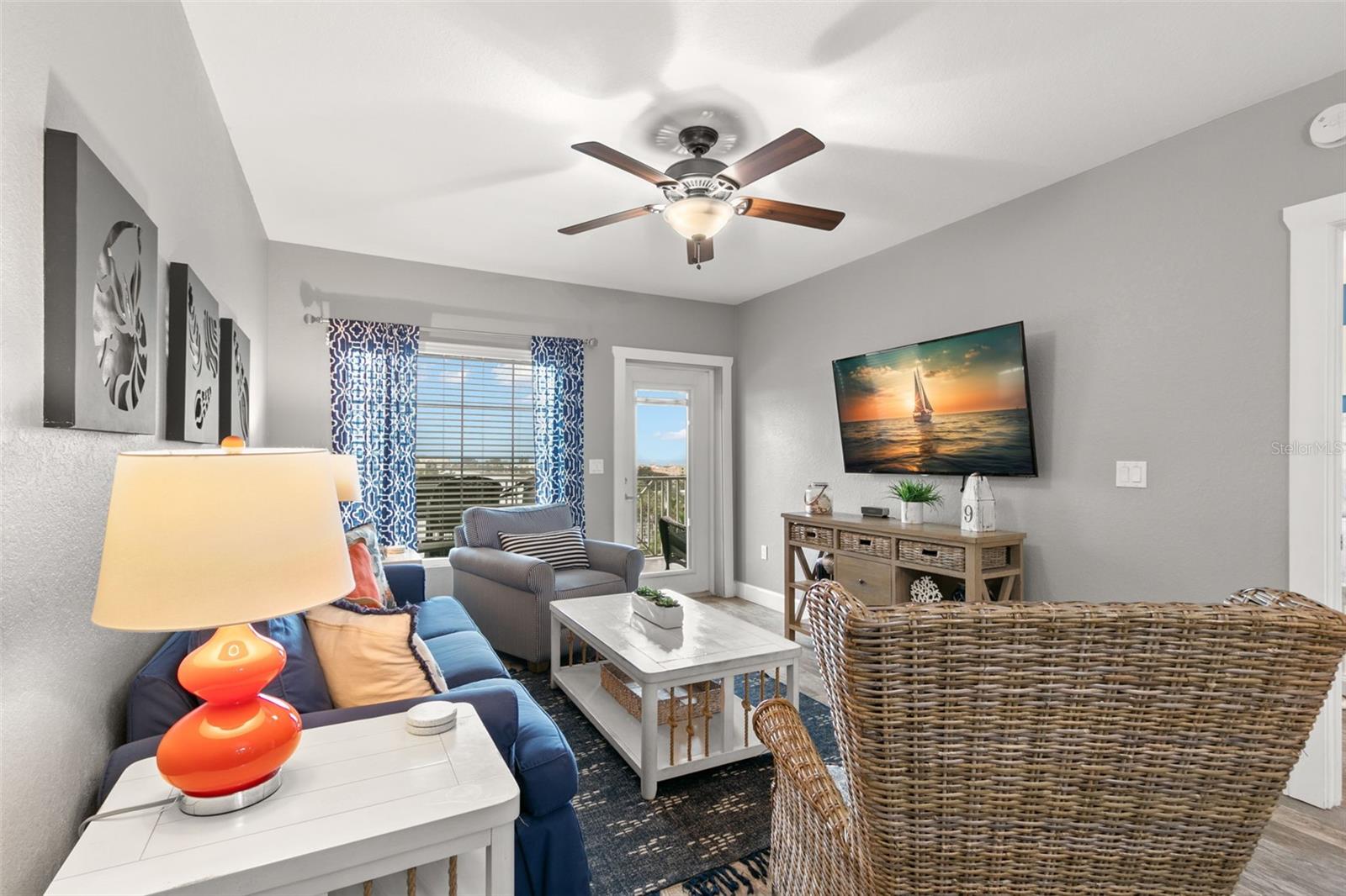 Living Room with Water View