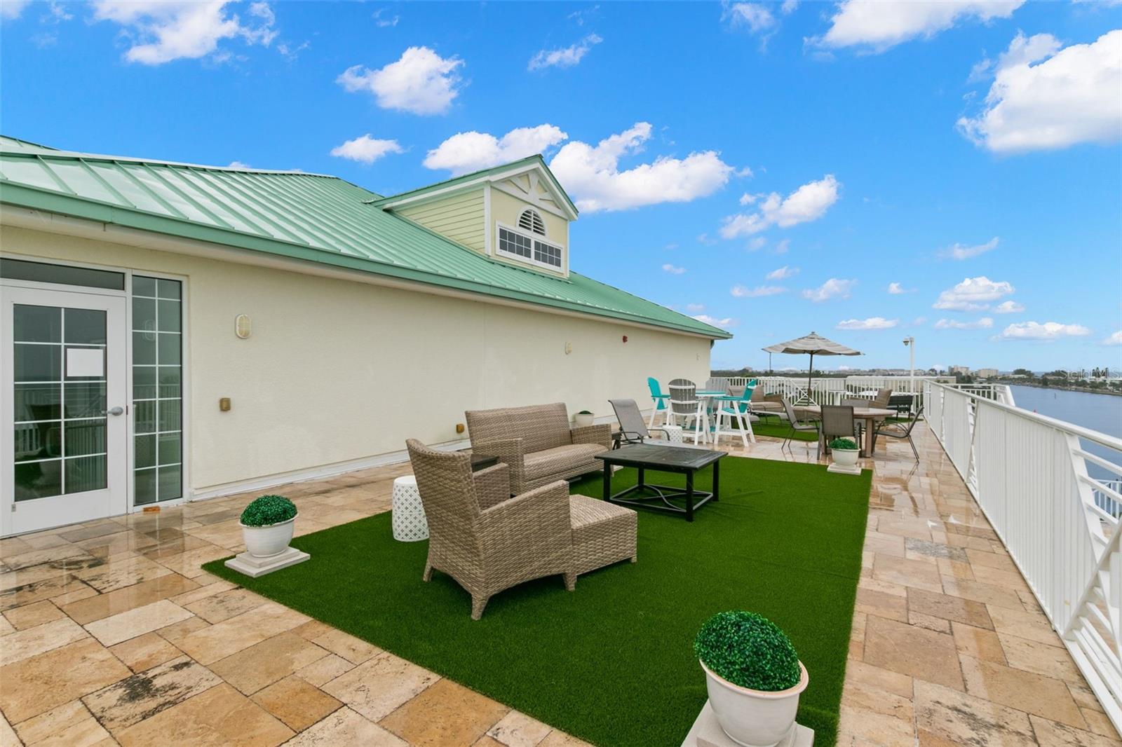 Private Terrace with Gulf and Intracoastal Views