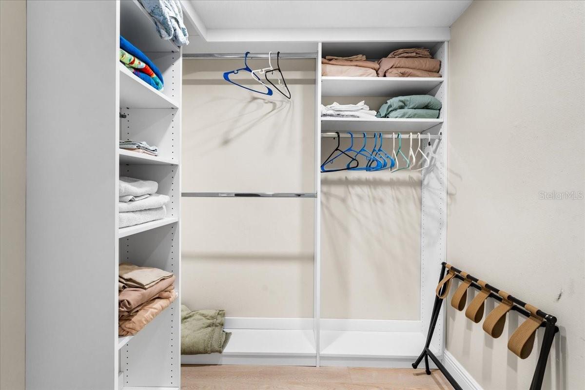 Primary walk in closet