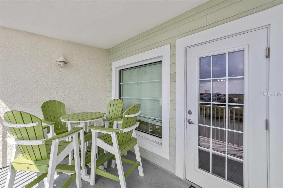 Private Balcony from the Living Room