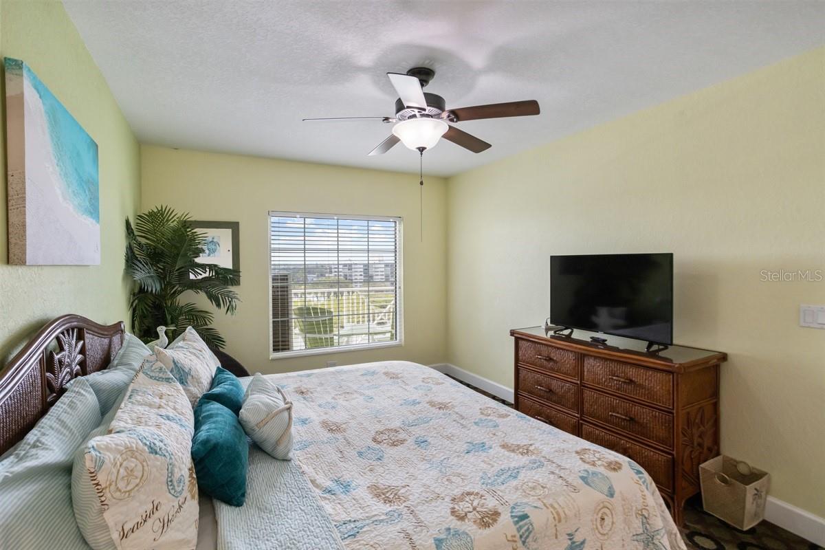 Primary Suite has a water view