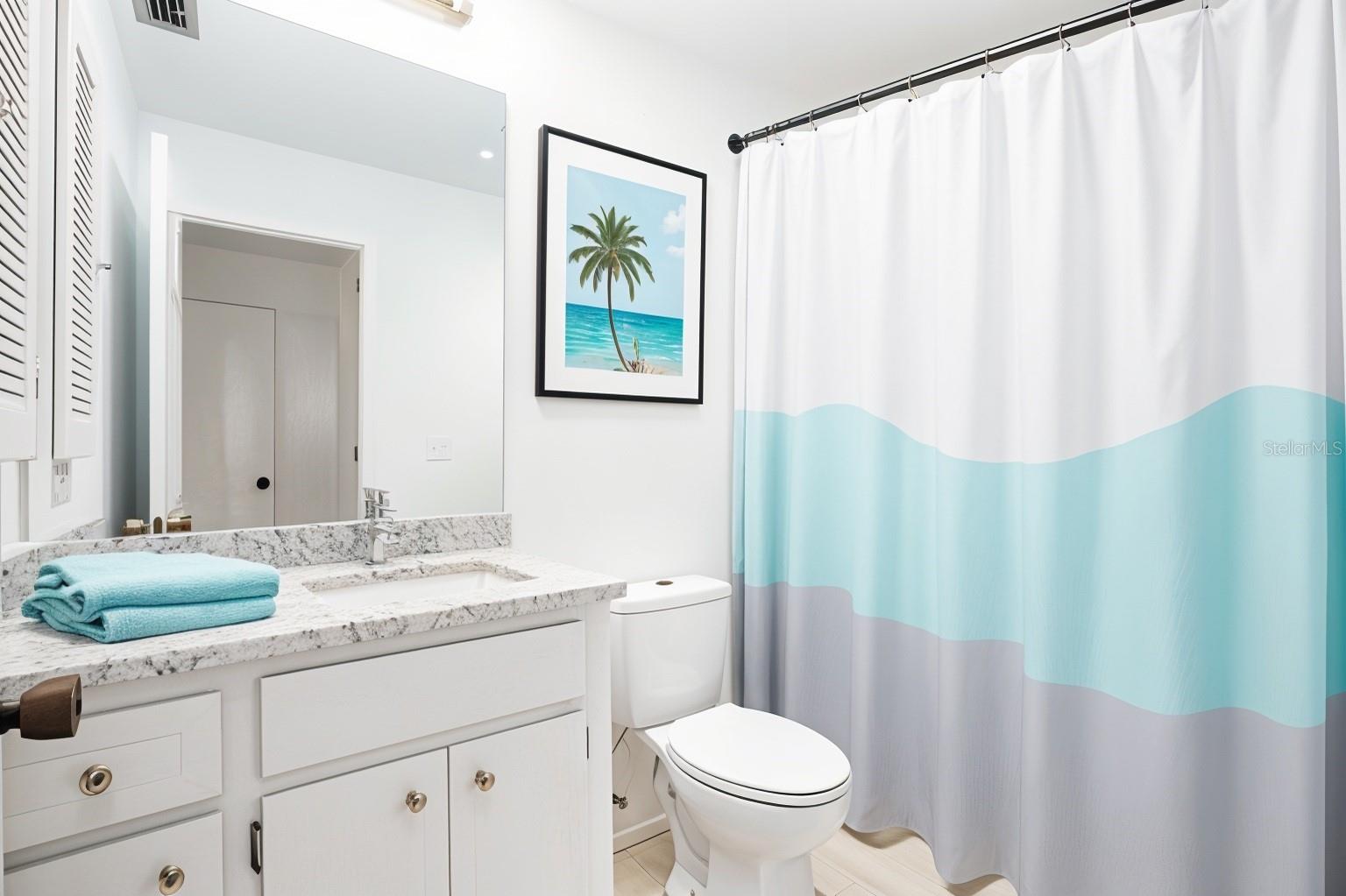 Master Bath Features Shower/Tub combination