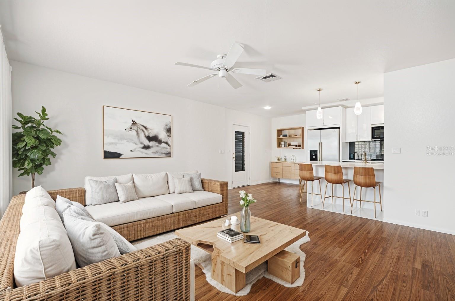 Want the same room? This "Virtually Staged" furniture can be purchased.