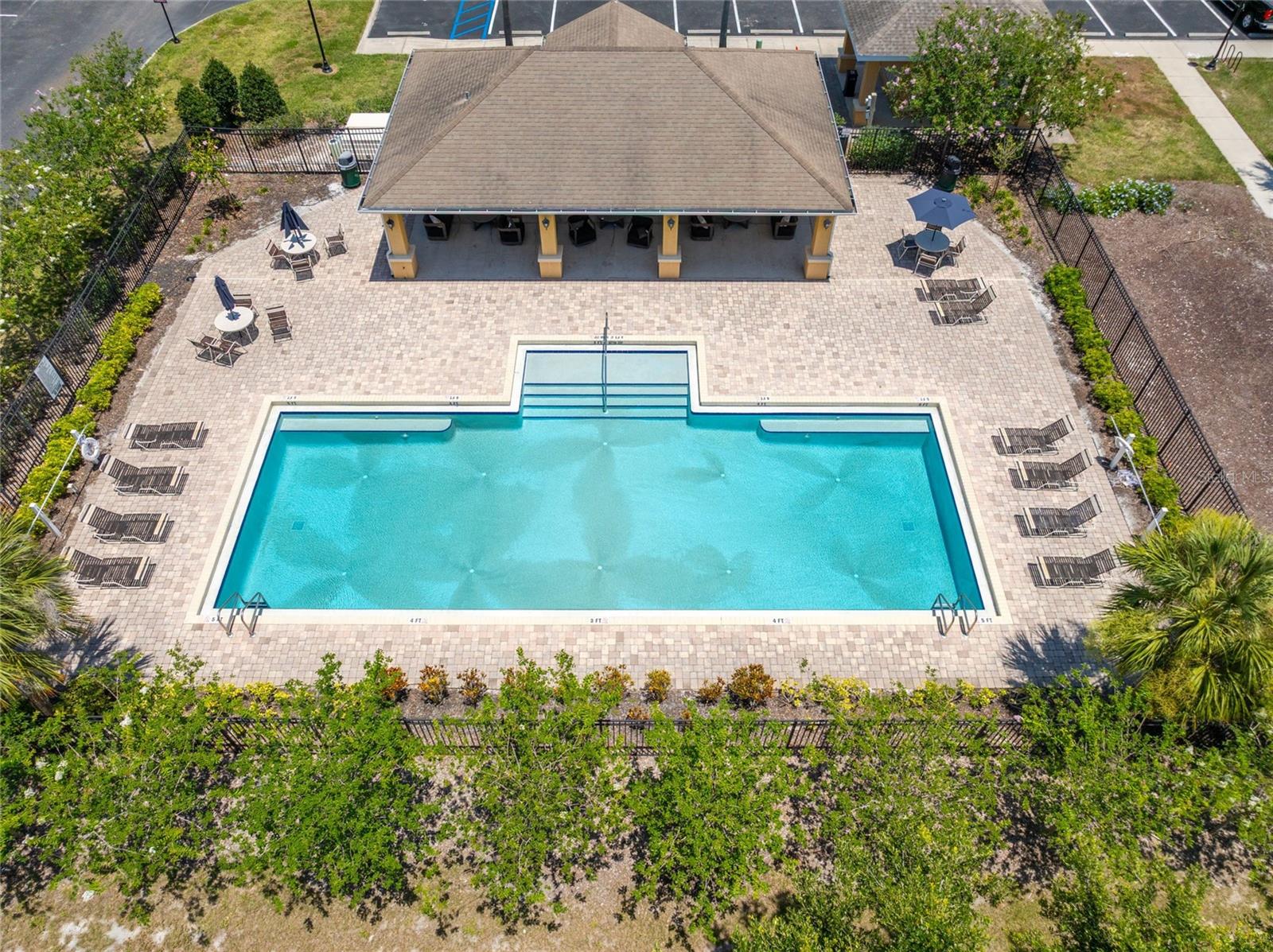 This home is across from the pool and mailboxes.