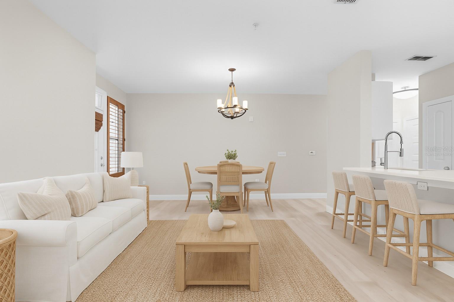 Virtually Staged Main Living Area