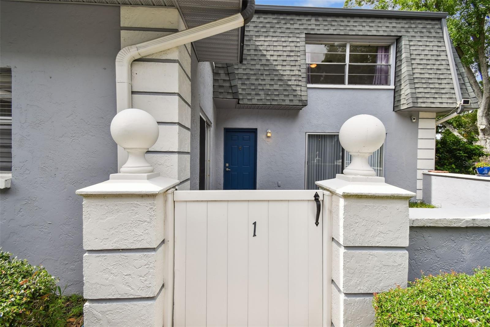 Front gated entrance