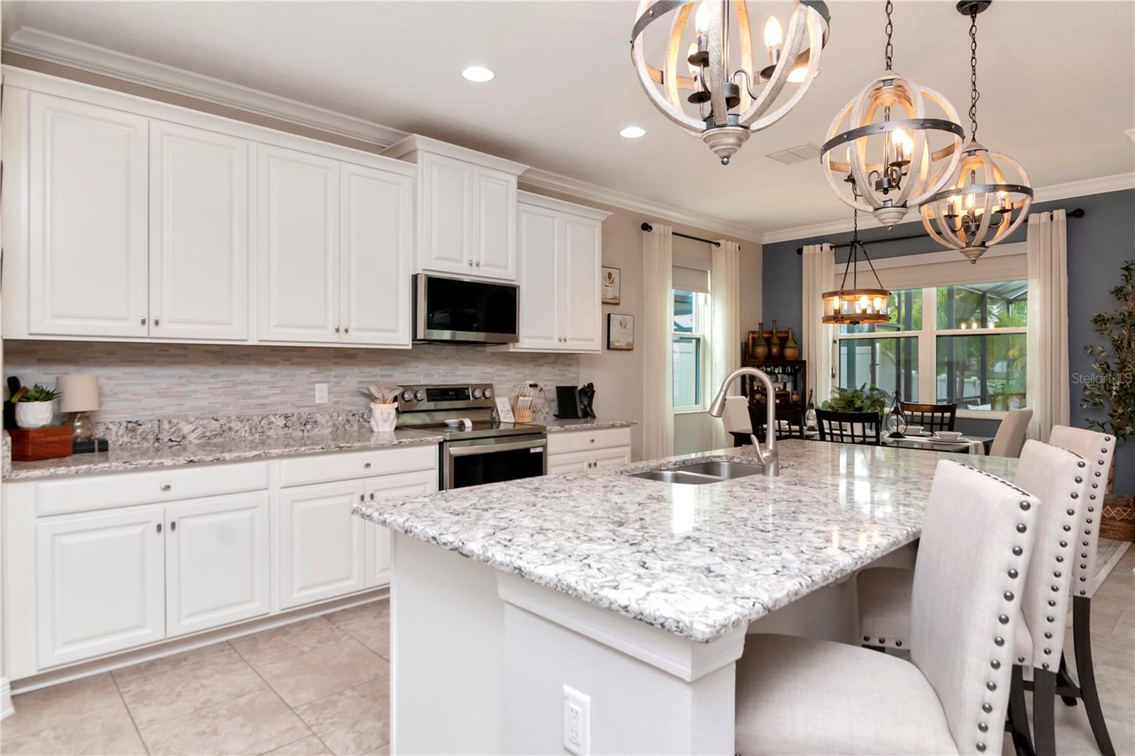 Mosiac Tile and Sea Glass Backsplash