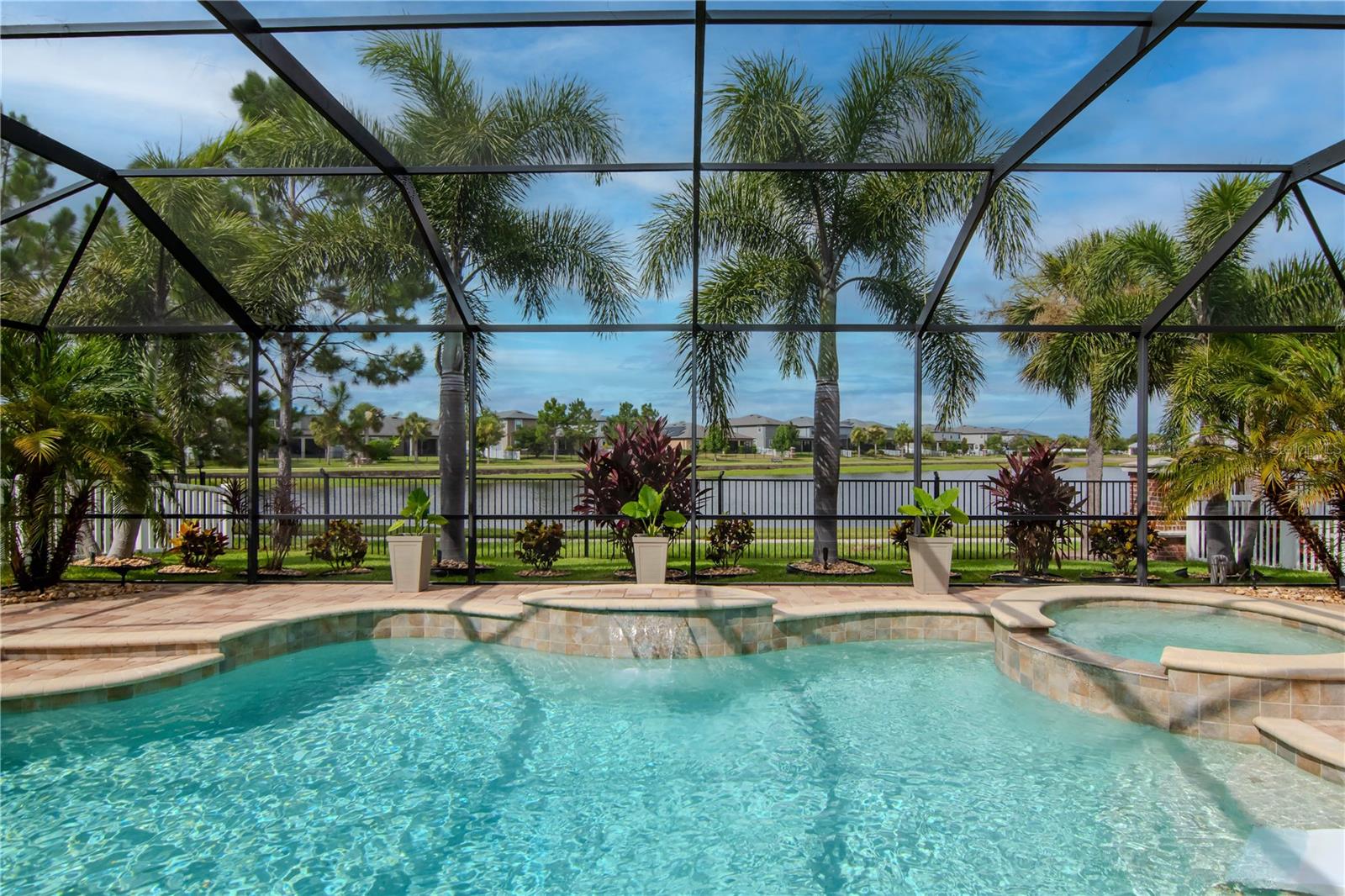 Heated Saltwater Pool with iAqualink smartphone pool control