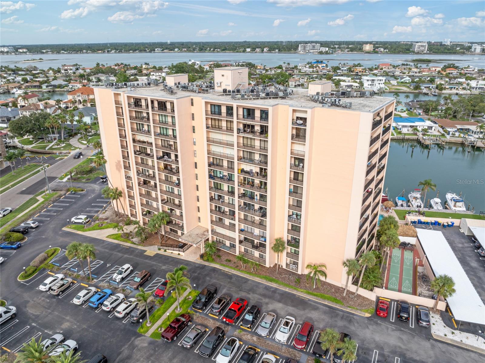 Front of 51 Island Way with Water views of Clearwater Beach