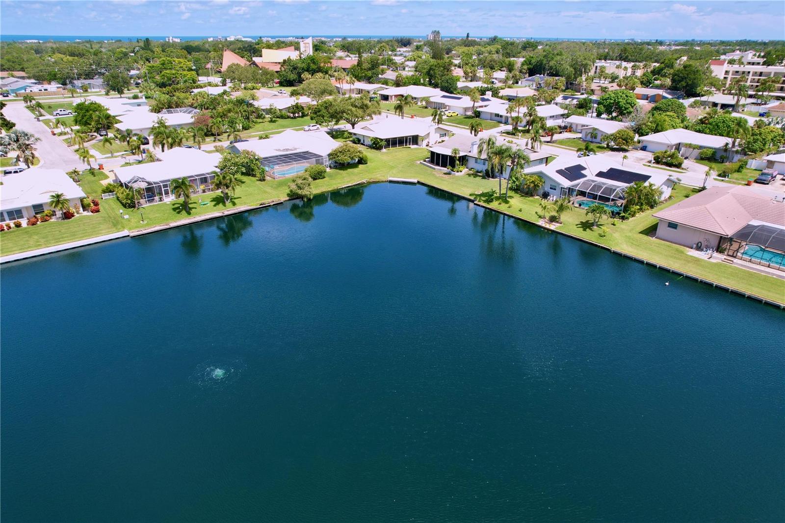Lake views!  Well maintained neighborhood lake is private and only accessible by the owners on the lake.