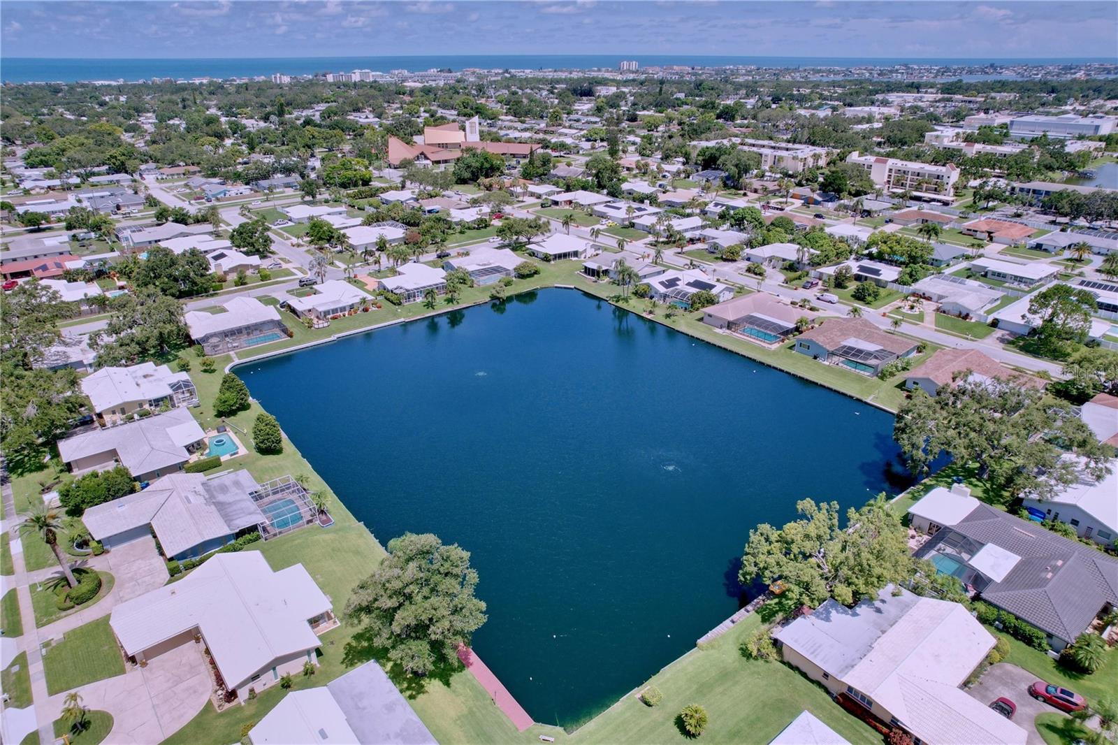 Lake views!  Well maintained neighborhood lake is private and only accessible by the owners on the lake.