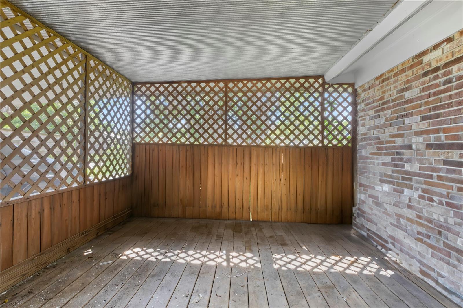 Covered Rear Porch