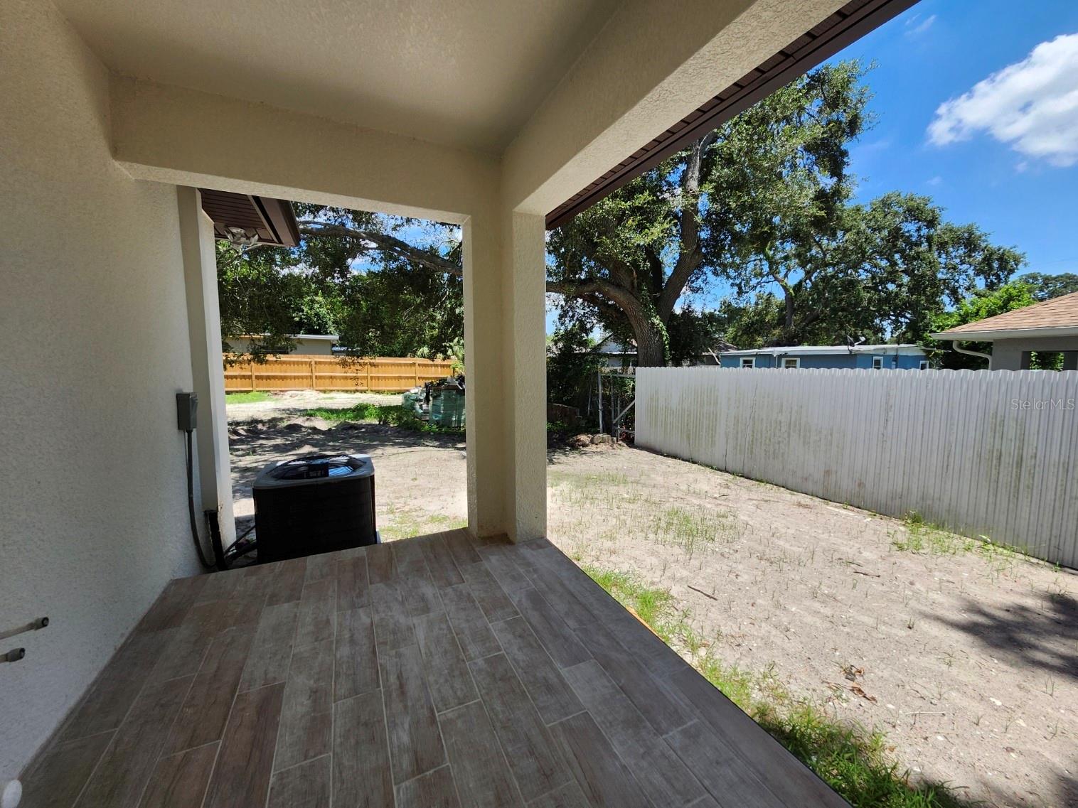 rear porch