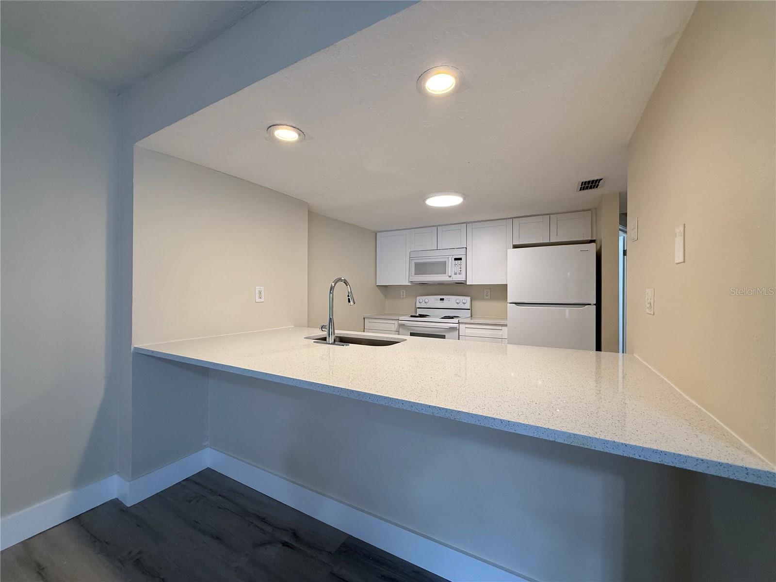 View of Kitchen from Living Room